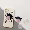 Suporte de Airbag Acrílico DIY Anime Cola Transparente Preguiçoso Telescópico Dobrável Suporte de Celular com Logo Personalizado