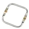 15CM-18-25-30-35cm cuadrado boca de doctor tubo de aluminio dorado tubo de cobre accesorios para bolso de noche clip de asa