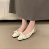 Zapatos de Primavera Suaves Estilo Francés Cuadrados con Moño Coreano Dulce, sin Cordones, Sandalias Cerradas Modelo Nuevo 2026