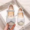 Zapatos de Princesa para Niñas 2026 Otoño Nuevos Zapatos Infantiles Zapatos Pequeños de Cuero Zapatos de Cristal para Bebés Zapatos de Suela Simple Otoño y Primavera
