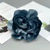 Accesorios de joyería estilo coreano flor grande de satén 13 cm accesorios para ropa flor DIY flor para el pelo zapatos bolsos sombrero materiales de decoración