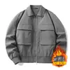 Marca Otoño/Invierno Chaqueta Corta de Solapa Abrigo Casual para Exteriores Tendencia para Hombre Suelta Fresca Ropa de Trabajo Top para Hombre