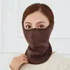 Máscara cálida de invierno protección para cuello y orejas bufanda todo incluido para hombres y mujeres máscara de equitación forro polar tres en uno protección contra el frío para exteriores