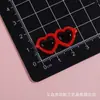 Gafas con Forma de Corazón Accesorios de Resina Pegamento Cremoso DIY Funda de Teléfono Accesorios para Ropa Crocs Juguetes Parches Pod