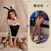 Lencería Sexy Navidad y Año Nuevo Terciopelo Costura Linda y Dulce Chica Conejito Tubo Falda Corta Uniforme Sexy Cosplay