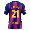 2526 Camiseta de Fútbol Local Barcelona Número 10 Yamal Lewandowski Pedro Versión Fan Número Impreso Al por Mayor