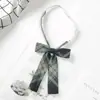 Corbata de Moño Jk Carta del Bosque para Estudiantes Mujeres Estilo Japonés Perezoso Sin Corbata Estilo Universitario Camisa Verde Oscuro Corbata Atada a Mano para Hombres Moderna