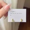 Pendientes de Moda Estilo Coreano, Ultra Brillantes, Microincrustados con Circonitas, Pequeños y Versátiles, con un Diseño de Alta Gama y una Exquisita Sensación de Lujo Ligero