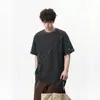 2026 Verão Nova Marca Tendência Masculina Camiseta Bordada de Manga Curta Casal Manga Meia Manga Top Solto Camiseta Jovem Top
