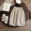 Colete de Verão para Meninas Roupa Infantil 2026 Novo Estilo Top Roupas de Verão para Bebê Conjunto Elegante de Duas Peças Tendência
