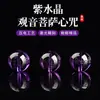 Cristal Roxo Esculpido Guanyin Bodhisattva Mantra do Coração Contas Soltas DIY Joias Feitas à Mão Acessórios para Miçangas Contas para Pulseira Atacado