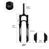 Nueva horquilla GUB God para bicicleta de montaña, horquilla delantera neumática con absorción de impactos, 29 27.5 pulgadas, control de hombro, control por cable