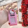 Chaveiro pingente mini calculadora criativo biscoito fofo portátil estudante pequeno presente pingente atacado