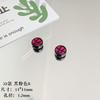 Colgante de aleación con cuentas de Barbie, color rosa negro y dulce, hecho a mano, para hacer collar y pulsera.