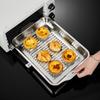 Plato rectangular de acero inoxidable para asar pescado, plato para hornear doméstico, bandeja profunda para horno, placa especial para asar pescado para cocina de inducción, estufa para asar pescado
