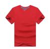 Camisa de publicidade de algodão direto da fábrica, camiseta de manga curta, roupas de classe de festa, roupas de trabalho com gola redonda logotipo bordado impresso