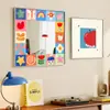 Espejo Decorativo Color de Ensueño Infantil Bauhaus Pintura Arte de Pared para Sala de Estar Nicho de Arte Curativo Dormitorio Gabinete Bajo Pintura de Exhibición