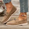 Zapatos de Frijol Transfronterizos Europeos y Americanos para Primavera y Otoño Cómodos 2026 Zapatos de Vestir Mocasines Perezosos para Mujer Antideslizantes Estilo Nuevo Venta al por Mayor Talla Grande