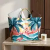 2026 Nuevo Sitio Independiente Transfronterizo Temu Bolso de Mano Impermeable PVC+Lona Portátil de Viaje Bolso de Hombro Bolso Tote