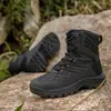 Botas de senderismo para hombre para exteriores, adecuadas para ventas transfronterizas en AliExpress, disponibles en tallas grandes, diseñadas para fuerzas especiales, duraderas y adecuadas para entrenamiento y combate, directo del fabricante, color negro