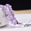 Colgantes Personalizados para Teléfono Móvil, Regalos Exquisitos para Uso Personal, Llaveros, Dijes para Bolsos, Piedras Trituradas de Amatista Natural, Suministro al por Mayor
