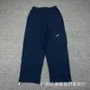 Jeans bordados con letras estilo retro americano para hombre y mujer, pantalones rectos holgados, jeans casuales de calle para otoño e invierno