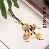 Metal Óleo-Gotejamento Personagem de Bênção Liga de Zinco Chaveiro Saco da Sorte Chaveiro Ornamento Alegria e Paz Fabricante Atacado