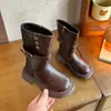 Botas longas para meninas, nova coleção primavera/outono 2026, botas estilo Martin para crianças, tamanhos médios e grandes, botas individuais para meninas pequenas, botas de montaria estilosas e da moda