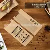Bolsa de Embalaje para Pan Bagel Tostada Rebanada Paquete Europeo Paquete de Comida Sándwich Pan Alcalino Papel Kraft para Hornear Bolsa de Papel