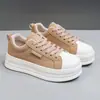 28327 Zapatos Casuales Deportivos para Estudiantes que Aumentan la Altura para Mujer de Caña Baja con Cordones Zapatos de Moda de Suela Gruesa Poco Profundos Zapatos Casuales de Moda