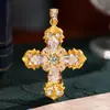 Lámpara Colgante de Diamante de Alto Carbono Cepillado Italiano Cruzada Lujo Retro Gama Alta Flecha Dorada en Forma de Collar para Mujer