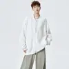 Cardigã Pesado de Tricô para Homens, Estilo Japonês de Outono, Suéter Solto Estilo Preguiçoso, Marca Moderna Versátil