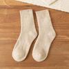 Meias grossas masculinas meias de cano médio outono e inverno meias de lã grossas inverno quente forrado de lã terry dormir tubo longo meias de algodão femininas