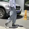 Pantalones Vaqueros Negros para Hombre estilo ins Hong Kong Marca de Moda Pierna Ancha Holgada Pantalones de Trabajo de Otoño de Moda Combinan con Todo