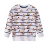 Sudadera para niño de algodón rizado tejido manga larga estampado de dibujos animados, estilo otoño ropa infantil estilo europeo y americano casual venta al por mayor