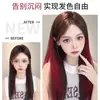 Piezas Coloridas para Teñir el Cabello Colgantes de Oreja, Mechas Invisibles para el Cabello, Mechas de Cabello Simuladas, Extensiones de Cabello para Mujeres, Peluca Roja de Una Pieza para Aumentar el Volumen del Cabello