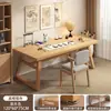 Mesa de Caligrafia Sala de Estar Grande Mesa Longa Novo Estilo Chinês Mesa de Escrita com Pincel Cadeira Suporte de Mesa Mesa de Prática de Escrita Mesa de Pintura Estilo Antigo Mesa de Estudos Chineses