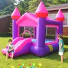 Castelo inflável para uso doméstico para crianças, pequeno castelo para festas internas, escorregador inflável, pequeno playground para crianças, forte inflável