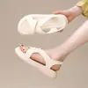 Sandalias antideslizantes ligeras y elegantes de suela blanda para mujer, nuevas zapatillas planas versátiles de verano 2026 que no cansan los pies, zapatos de playa