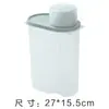 Caja grande para almacenamiento de granos, recipiente de plástico para almacenamiento de alimentos, caja sellada para productos secos del hogar con tapa, recipiente de almacenamiento para cocina