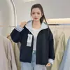 Chaqueta con capucha casual de nuevo estilo en colores caramelo para Primavera y Otoño 2026, con diseño único, versátil y juvenil, abrigo corto entallador para mujer