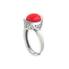 Anillo Yuanbao Vintage Runxin para Mujer, Anillo para Dedo Índice de Moneda de Cobre Rojo del Sur de Imitación, Simple y Único, Anillo para Dedo Índice de Plata Tailandesa de Imitación Envejecido