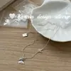 Collar de Mariposa Dinámico Cepillado de Plata de Ley S925 Estilo Nuevo Ins de Dongdaemun Coreano con un Ambiente Suave y Fresco para Mujeres