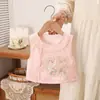 Colete de Bebê Dupla Camada Estilo Chinês Novo Chuandai, Roupa Externa Fofa Estilo Nacional para Bebês Meninas, Quente e Protege a Barriga