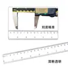Conjunto de Réguas de Plástico Transparente para Estudantes, Conjunto de Quatro Peças de Réguas, Régua Triangular, Conjunto de Transferidor, Conjunto de Aprendizagem para Desenho com Régua Graduada
