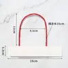 En stock al por mayor bolsa de papel asa de cuerda de mano cuerda de cuerda de papel kraft bolsa de mano bolsa de papel color cuerda de kraft cuerda de papel fabricantes