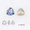 Cristales Dongzhou Triangulares 7mm Coloridos con Base Puntiaguda para Uñas Rhinestones Pequeña Cabeza de Tigre Forma Triangular Rhinestones Accesorios para Uñas DIY
