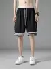 Pantalones Cortos de Baloncesto para Hombre Deportivos Sueltos Verano Tendencia Marca Niños Secado Rápido Estudiante Hombres Hielo Correr Deportes Pantalones de Cinco Puntos