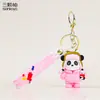 2026 Novo Chaveiro Boneco de Neve Panda de Inverno Boneca Desenho Animado Fofa Pingente de Bolsa de Casal Pequeno Presente de Ano Novo