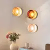 Luminária de corredor de luxo leve nórdica criativa, hall de entrada, parede de fundo minimalista da sala de estar, luminária de parede ao lado da cama do quarto